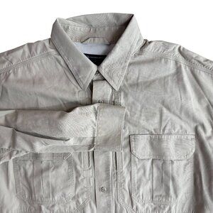 5.11 Tactical Series XL Thick Long Sleeve Button Up Shirt Dual Pockets Vented